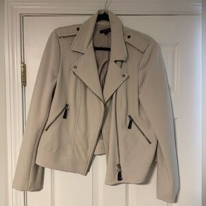 Women's Cream Biker Jacket